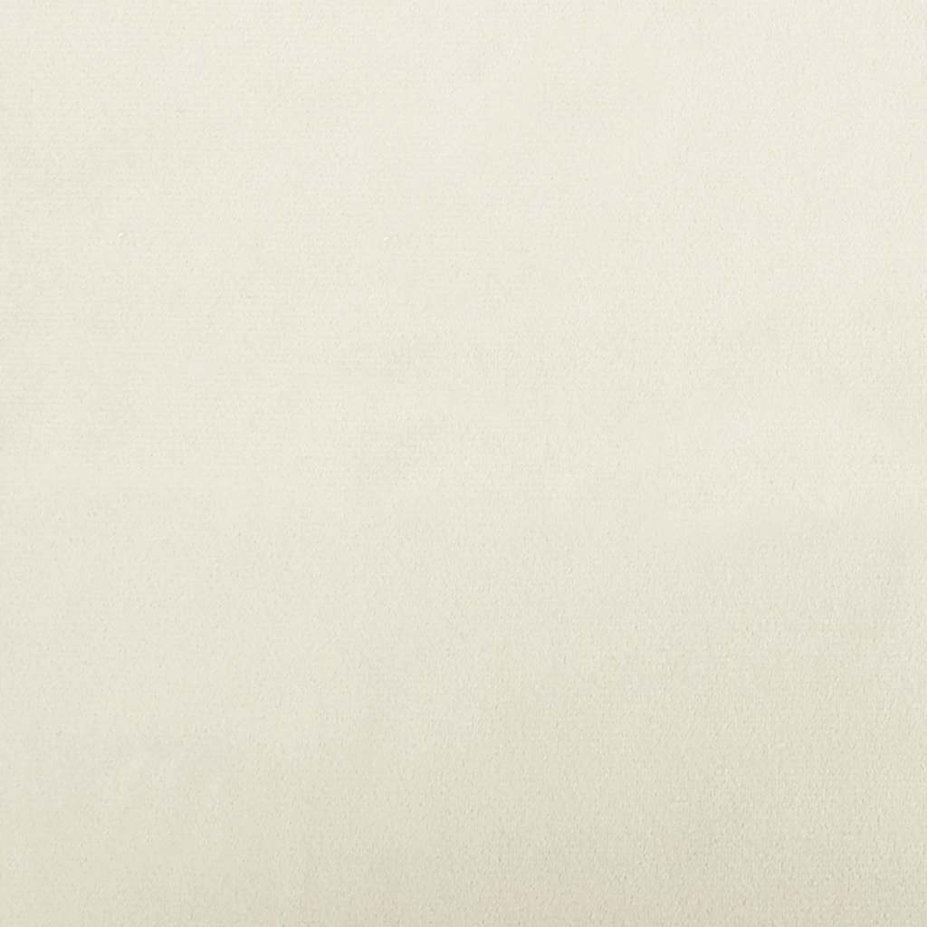 Hundebett Creme 50x40x26,5 cm Samt