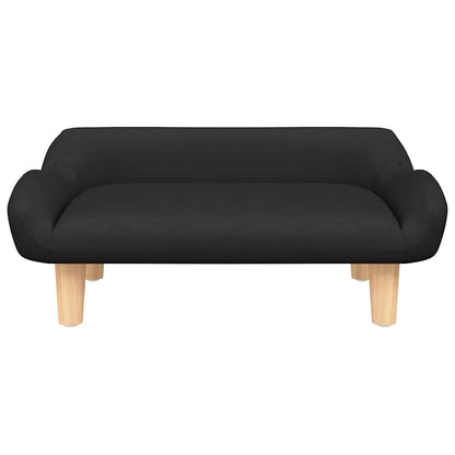 Hundebett Schwarz 70x40x24 cm Stoff