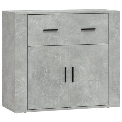 Sideboard Betongrau 80x33x70 cm Holzwerkstoff