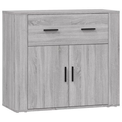 Sideboard Grau Sonoma 80x33x70 cm Holzwerkstoff