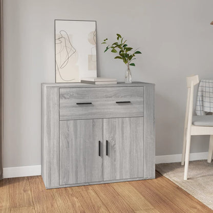 Sideboard Grau Sonoma 80x33x70 cm Holzwerkstoff