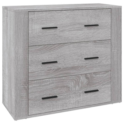 Sideboard Grau Sonoma 80x33x70 cm Holzwerkstoff