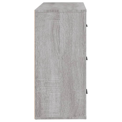 Sideboard Grau Sonoma 80x33x70 cm Holzwerkstoff