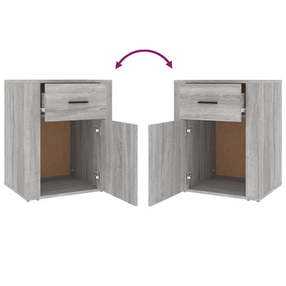 Nachttisch Grau Sonoma 50x36x60 cm Holzwerkstoff