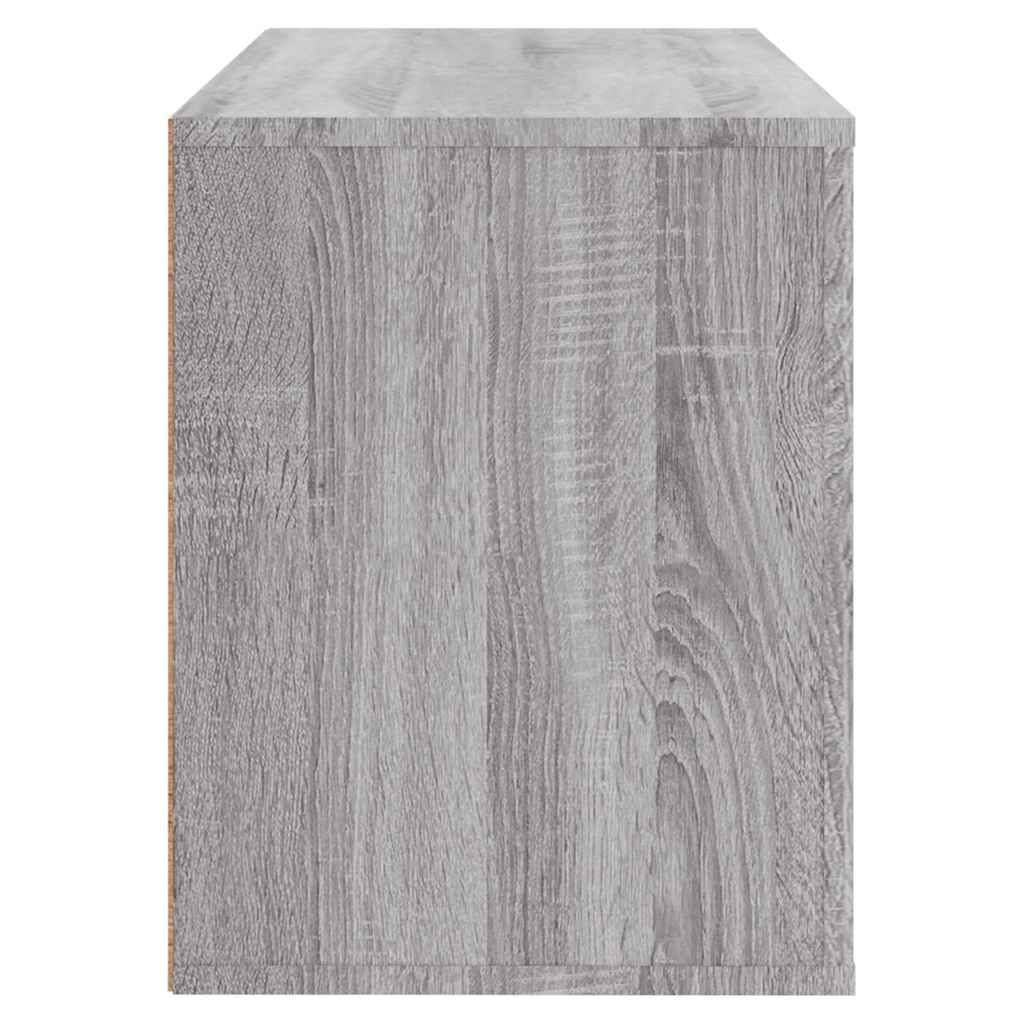 Schuhschrank Grau Sonoma 80x35x45 cm Holzwerkstoff