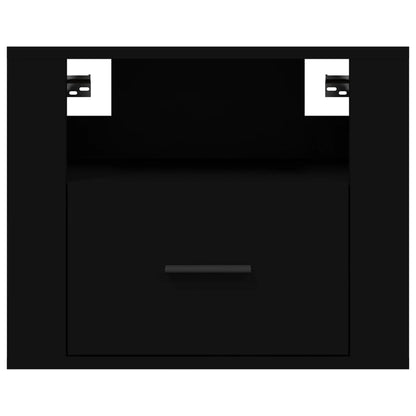 Wand-Nachttisch Schwarz 50x36x40 cm