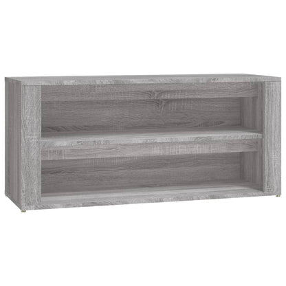 Schuhregal Grau Sonoma 100x35x45 cm Holzwerkstoff