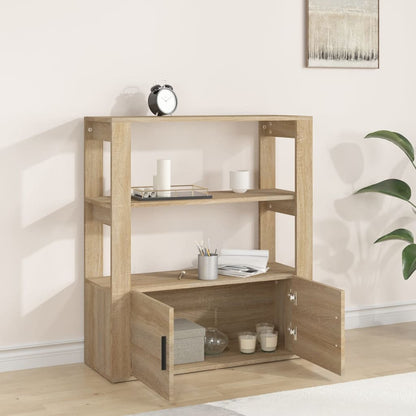 Sideboard Sonoma-Eiche 80x30x90 cm Holzwerkstoff