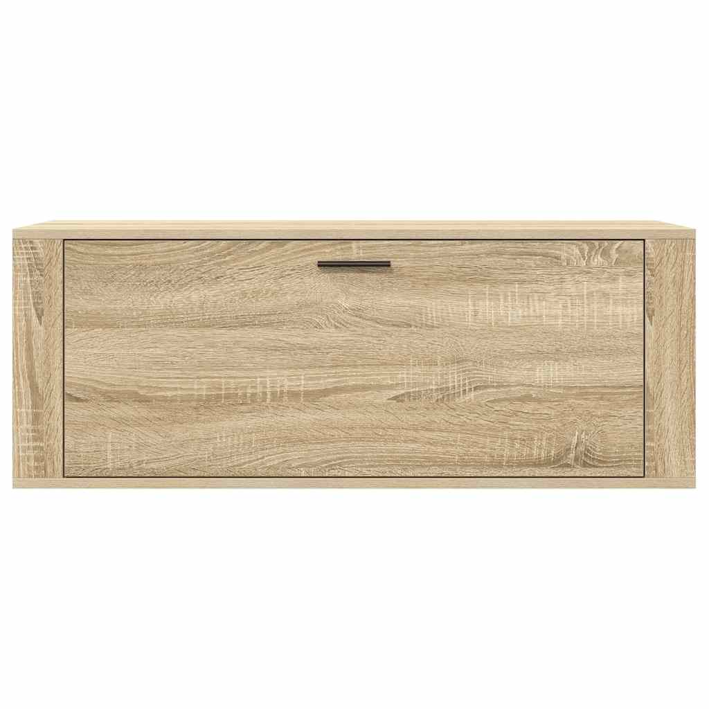 Wand-Schuhschrank Sonoma-Eiche 100x35x38 cm Holzwerkstoff