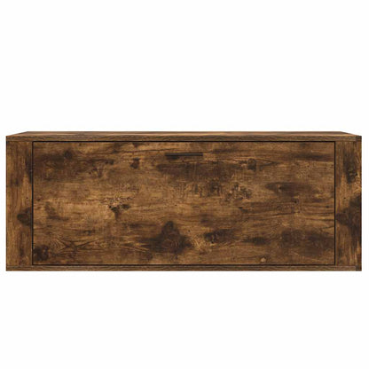 Wand-Schuhschrank Räuchereiche 100x35x38 cm Holzwerkstoff