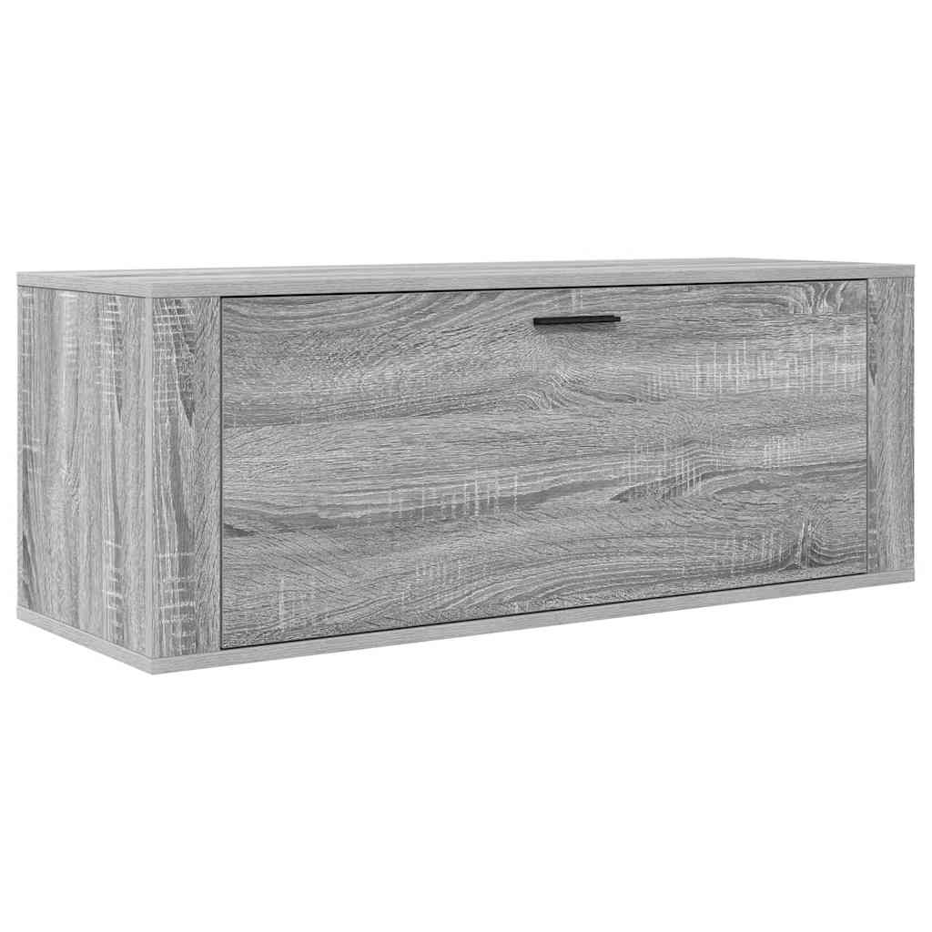 Wand-Schuhschrank Grau Sonoma 100x35x38 cm Holzwerkstoff