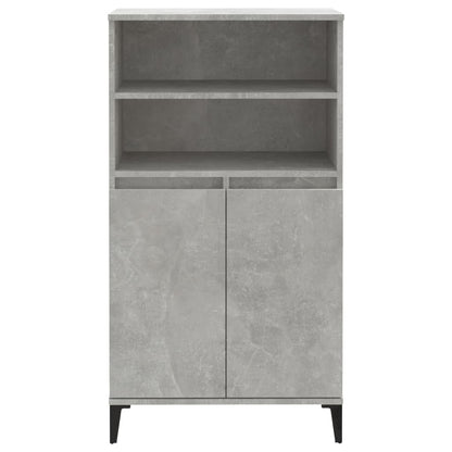 Highboard Betongrau 60x36x110 cm Holzwerkstoff