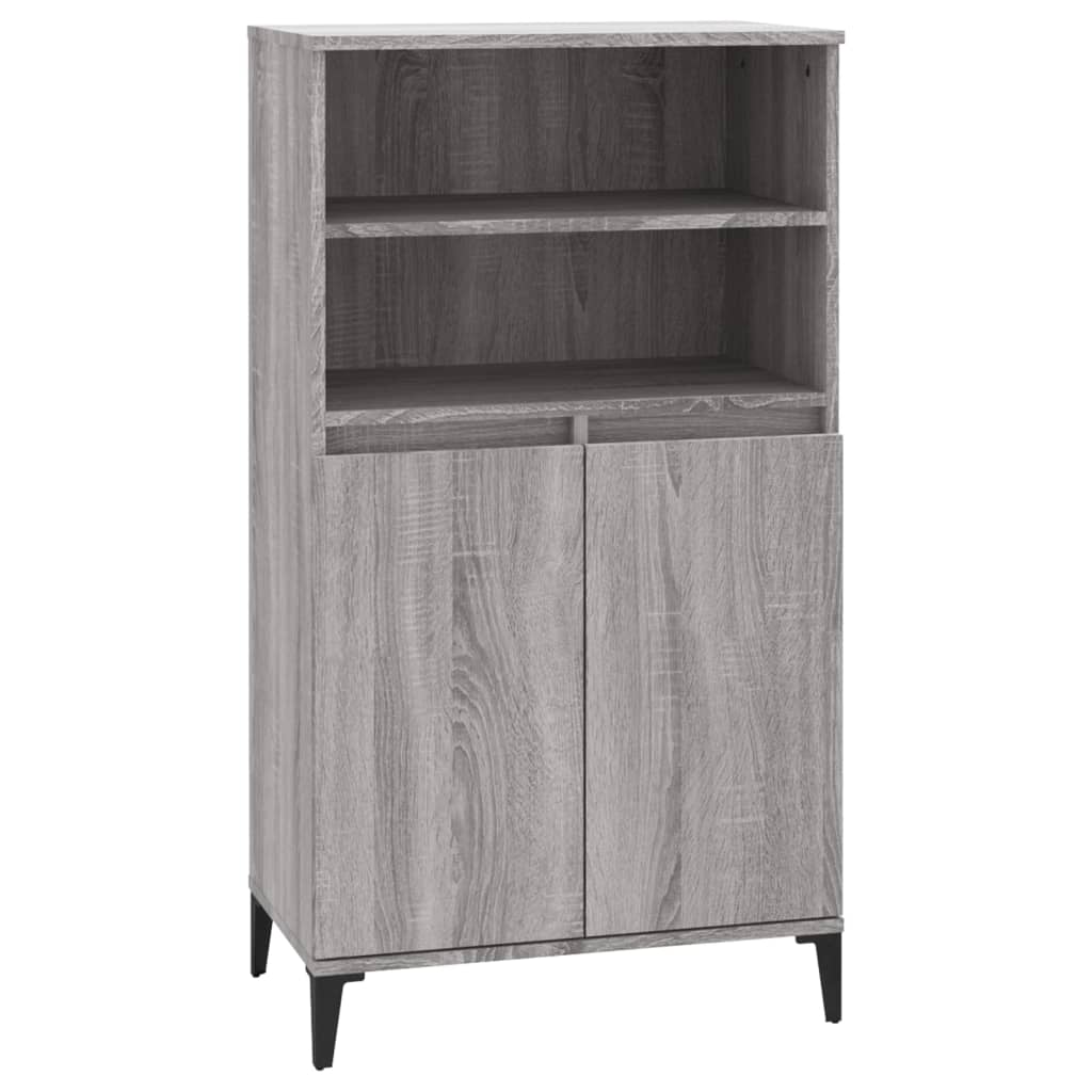 Highboard Grau Sonoma 60x36x110 cm Holzwerkstoff