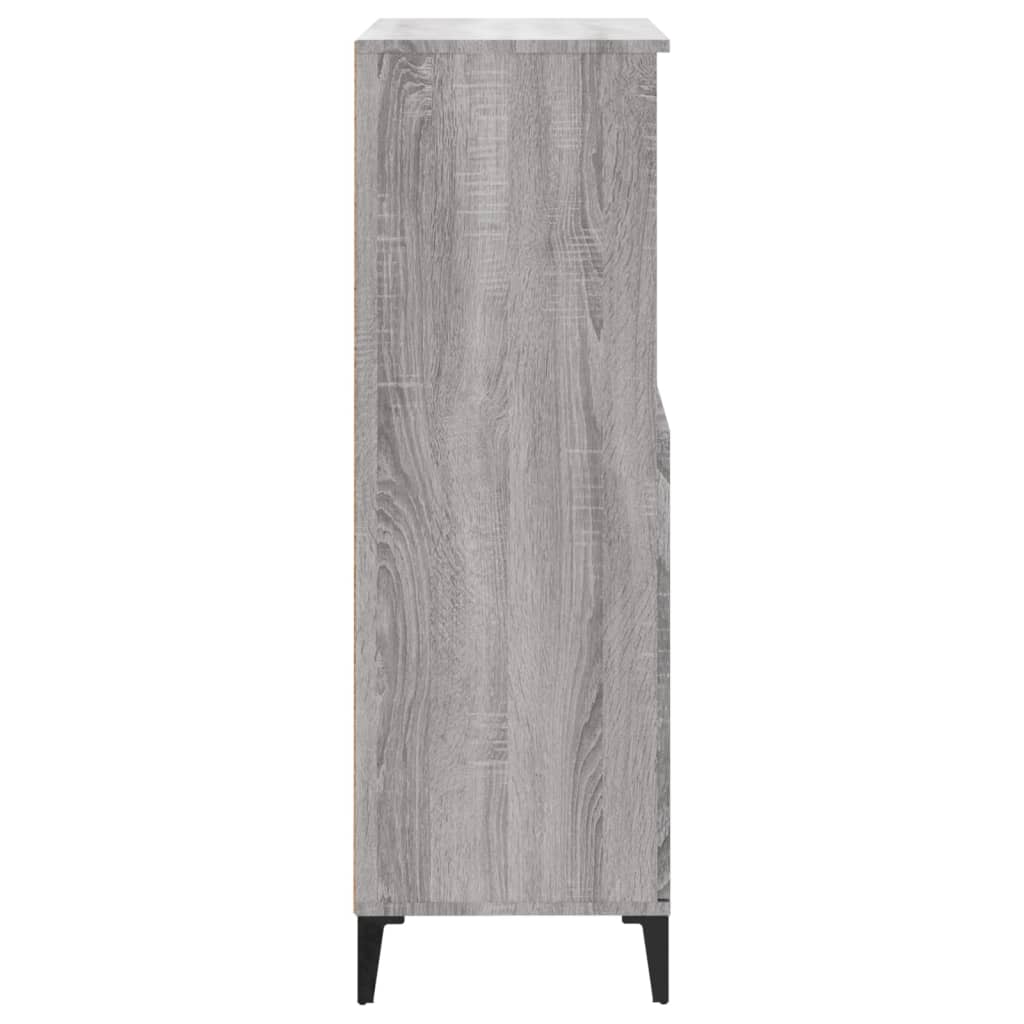 Highboard Grau Sonoma 60x36x110 cm Holzwerkstoff