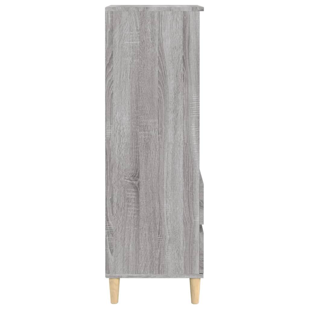 Highboard Grau Sonoma 40x36x110 cm Holzwerkstoff