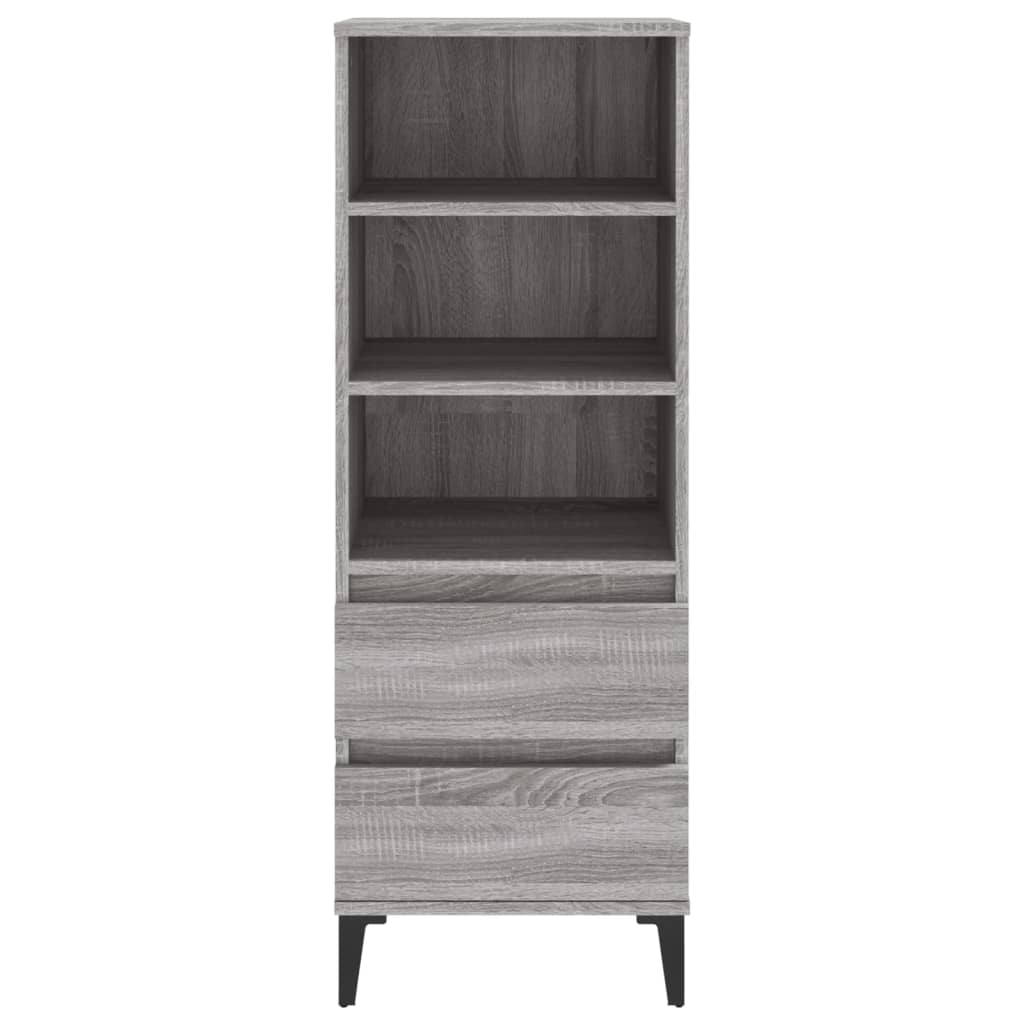 Highboard Grau Sonoma 40x36x110 cm Holzwerkstoff