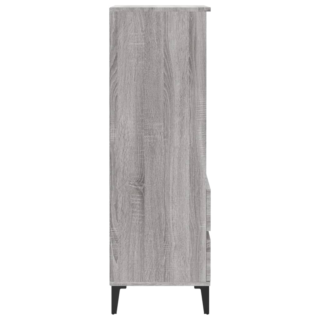 Highboard Grau Sonoma 40x36x110 cm Holzwerkstoff