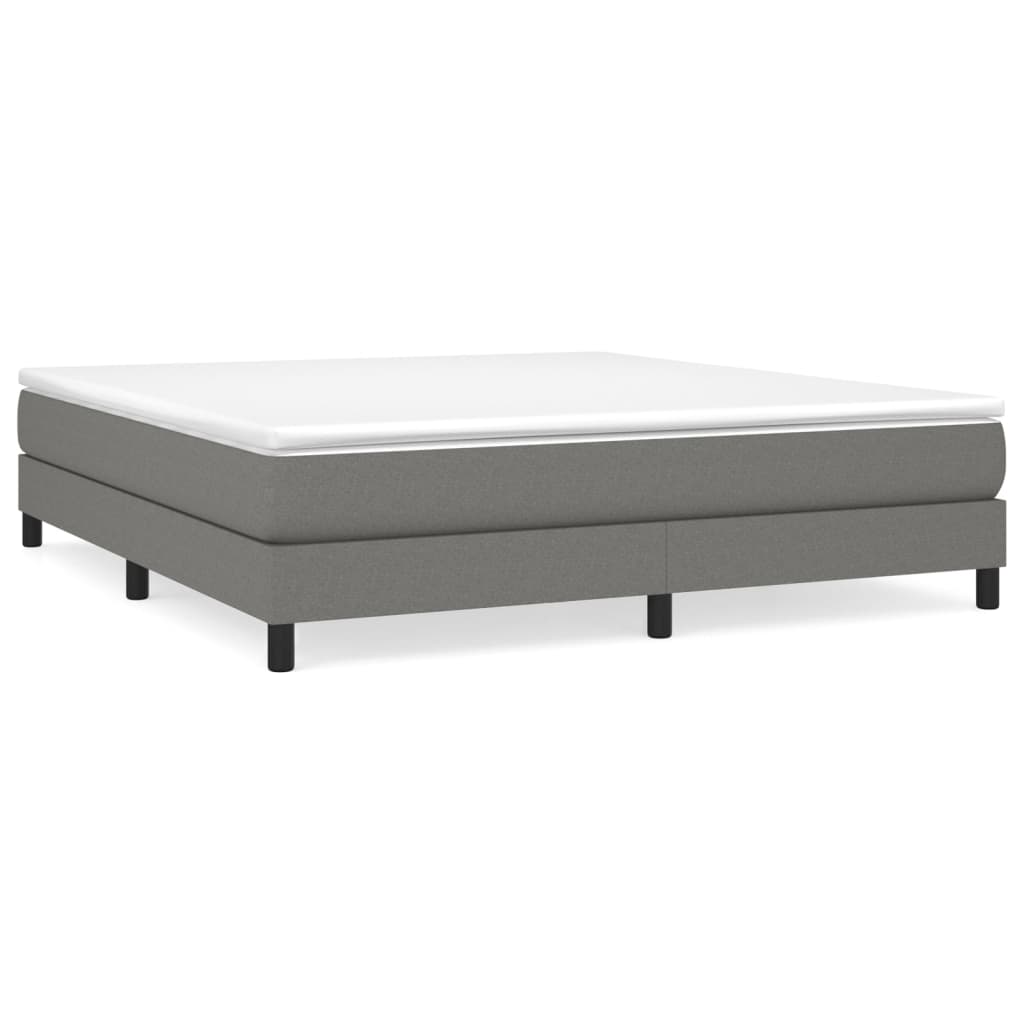 Boxspringbettgestell Dunkelgrau 180x200 cm Stoff