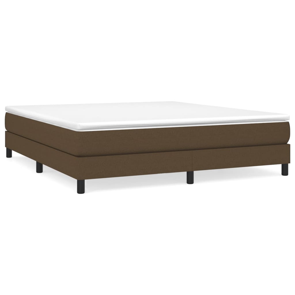 Boxspringbettgestell Dunkelbraun 180x200 cm Stoff