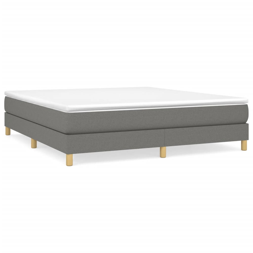Boxspringbettgestell Dunkelgrau 160x200 cm Stoff