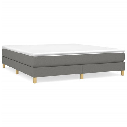 Boxspringbettgestell Dunkelgrau 160x200 cm Stoff