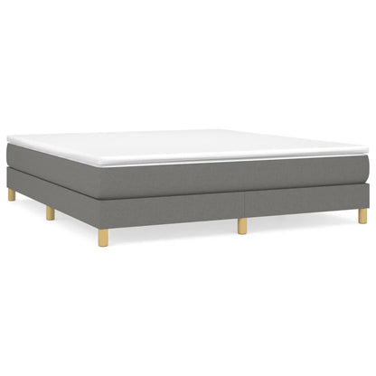 Boxspringbettgestell Dunkelgrau 180x200 cm Stoff