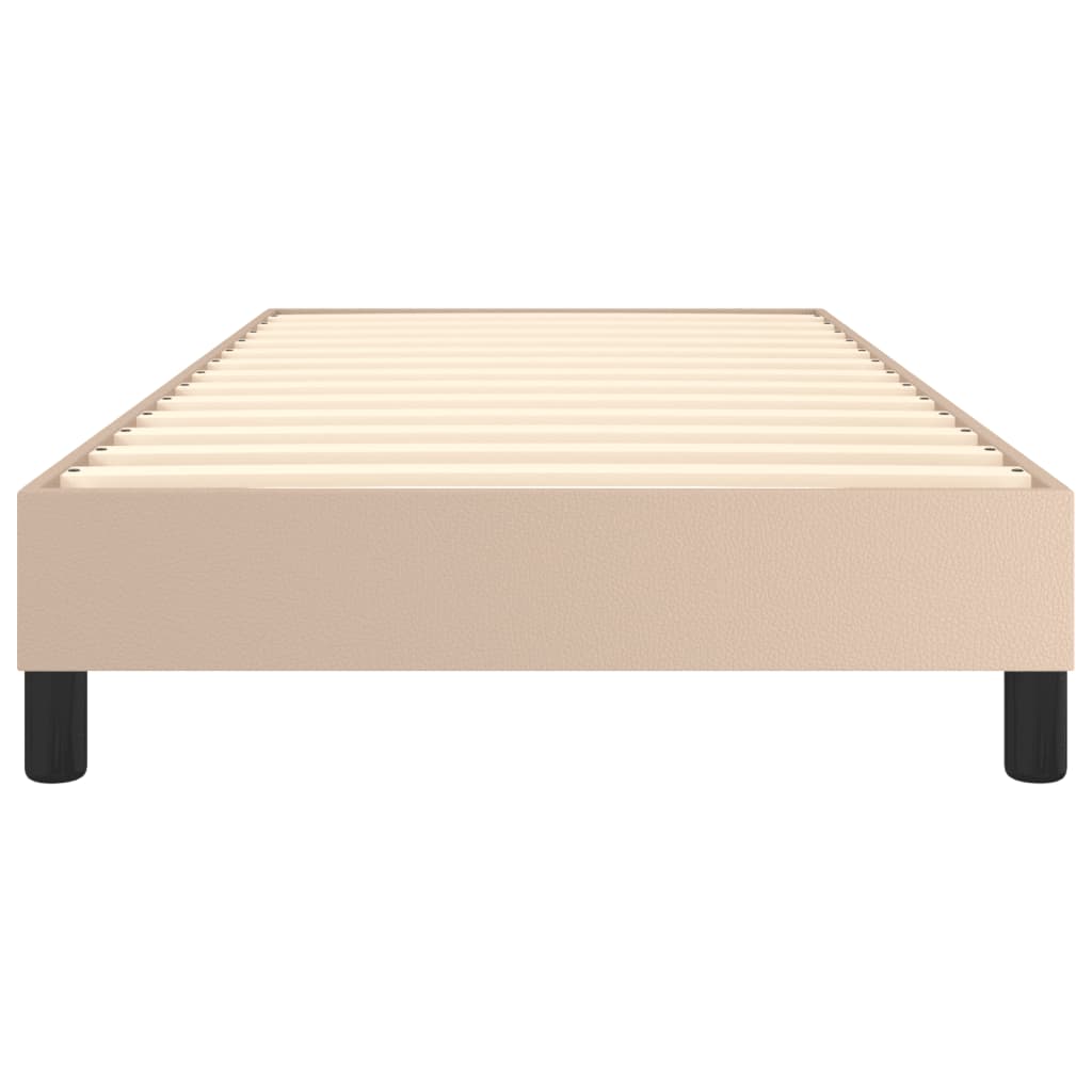 Boxspringbettgestell Cappuccino-Braun 80x200 cm Kunstleder