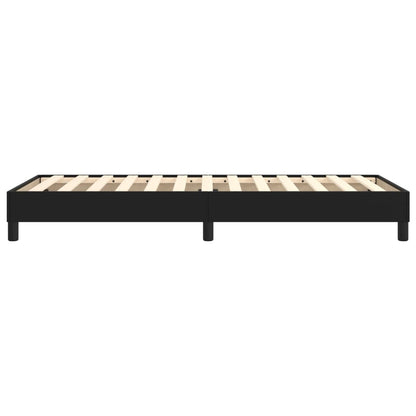 Boxspringbettgestell Schwarz 90x190 cm Kunstleder