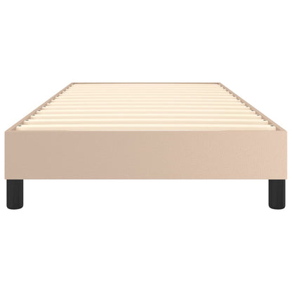 Boxspringbettgestell Cappuccino-Braun 90x200 cm Kunstleder