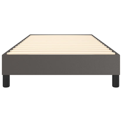 Boxspringbettgestell Grau 100x200 cm Kunstleder