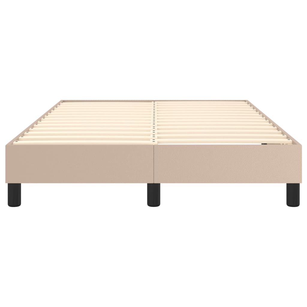 Boxspringbettgestell Cappuccino-Braun 120x200 cm Kunstleder