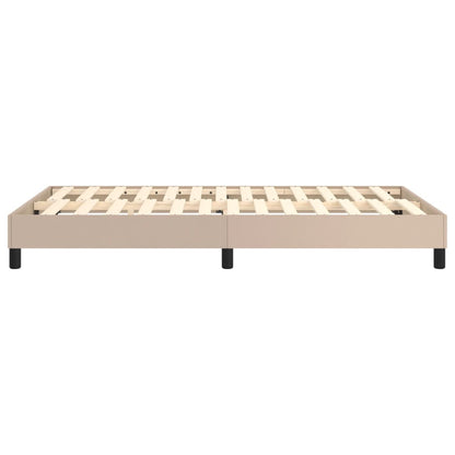Boxspringbettgestell Cappuccino-Braun 120x200 cm Kunstleder