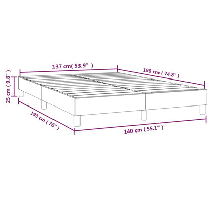 Boxspringbettgestell Weiß 140x190 cm Kunstleder