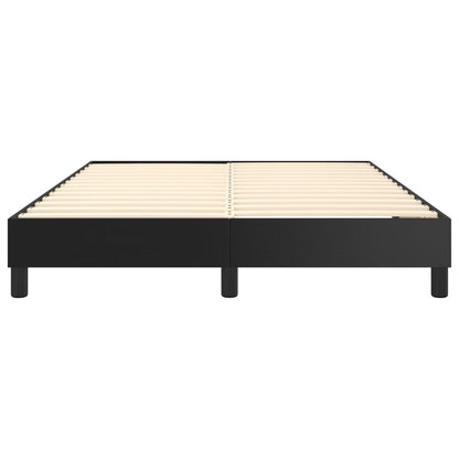 Boxspringbettgestell Schwarz 140x200 cm Kunstleder