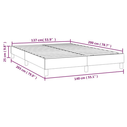 Boxspringbettgestell Schwarz 140x200 cm Kunstleder