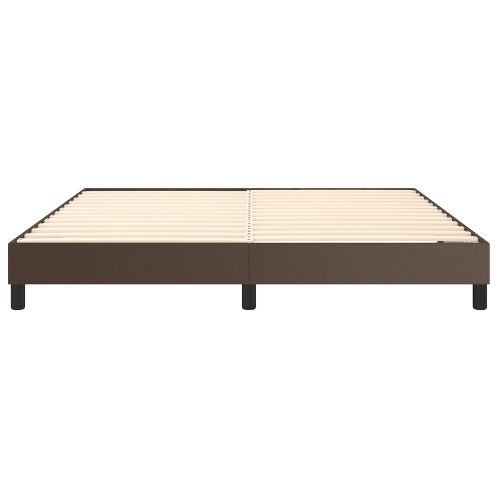 Boxspringbettgestell Braun 180x200 cm Kunstleder