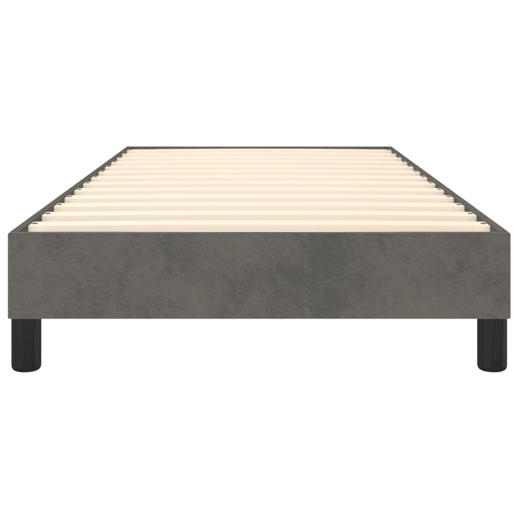 Boxspringbettgestell Dunkelgrau 80x200 cm Samt
