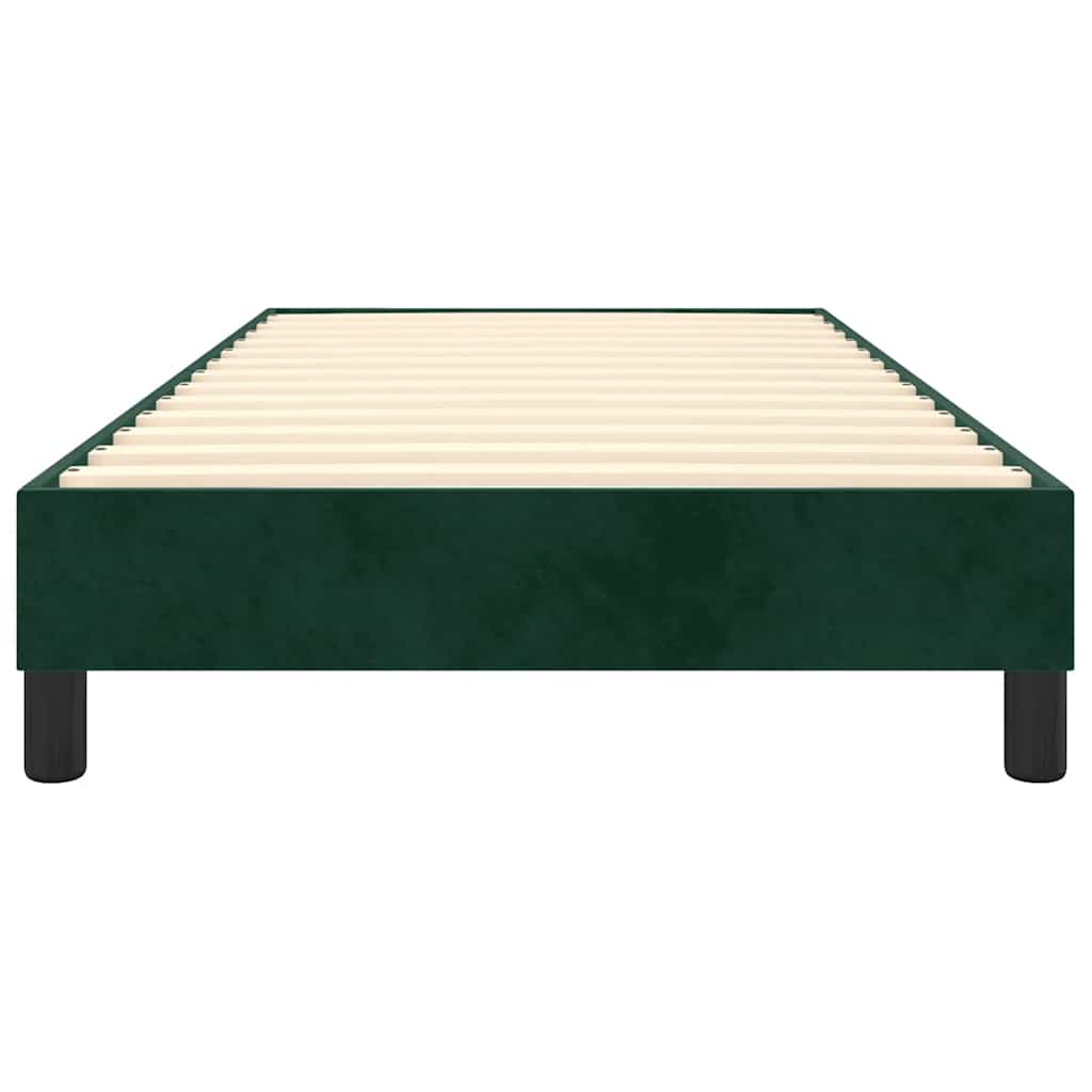Boxspringbettgestell Dunkelgrün 80x200 cm Samt