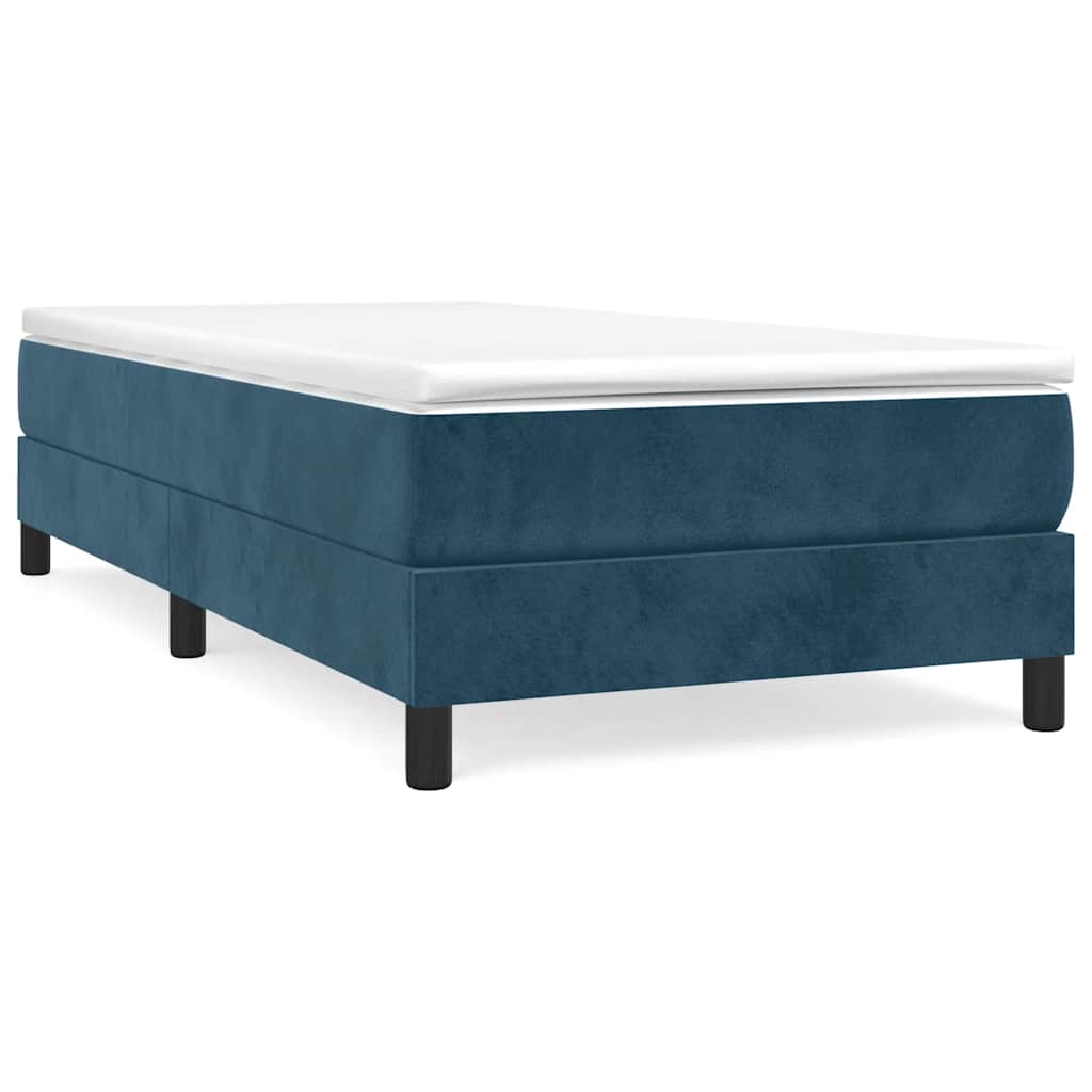 Boxspringbettgestell Dunkelblau 90x190 cm Samt