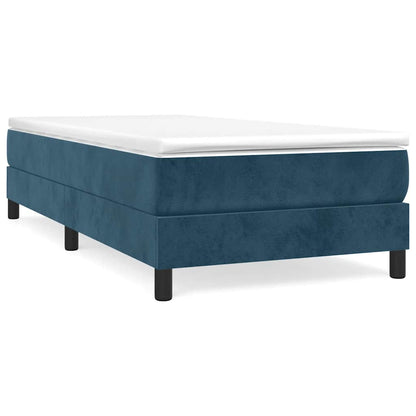 Boxspringbettgestell Dunkelblau 90x190 cm Samt