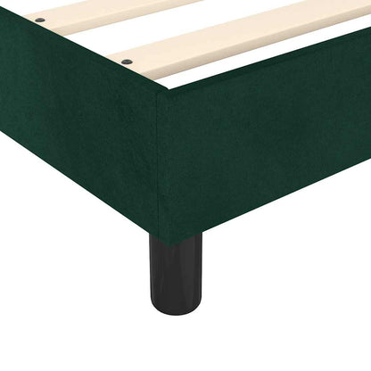 Boxspringbettgestell Dunkelgrün 90x200 cm Samt