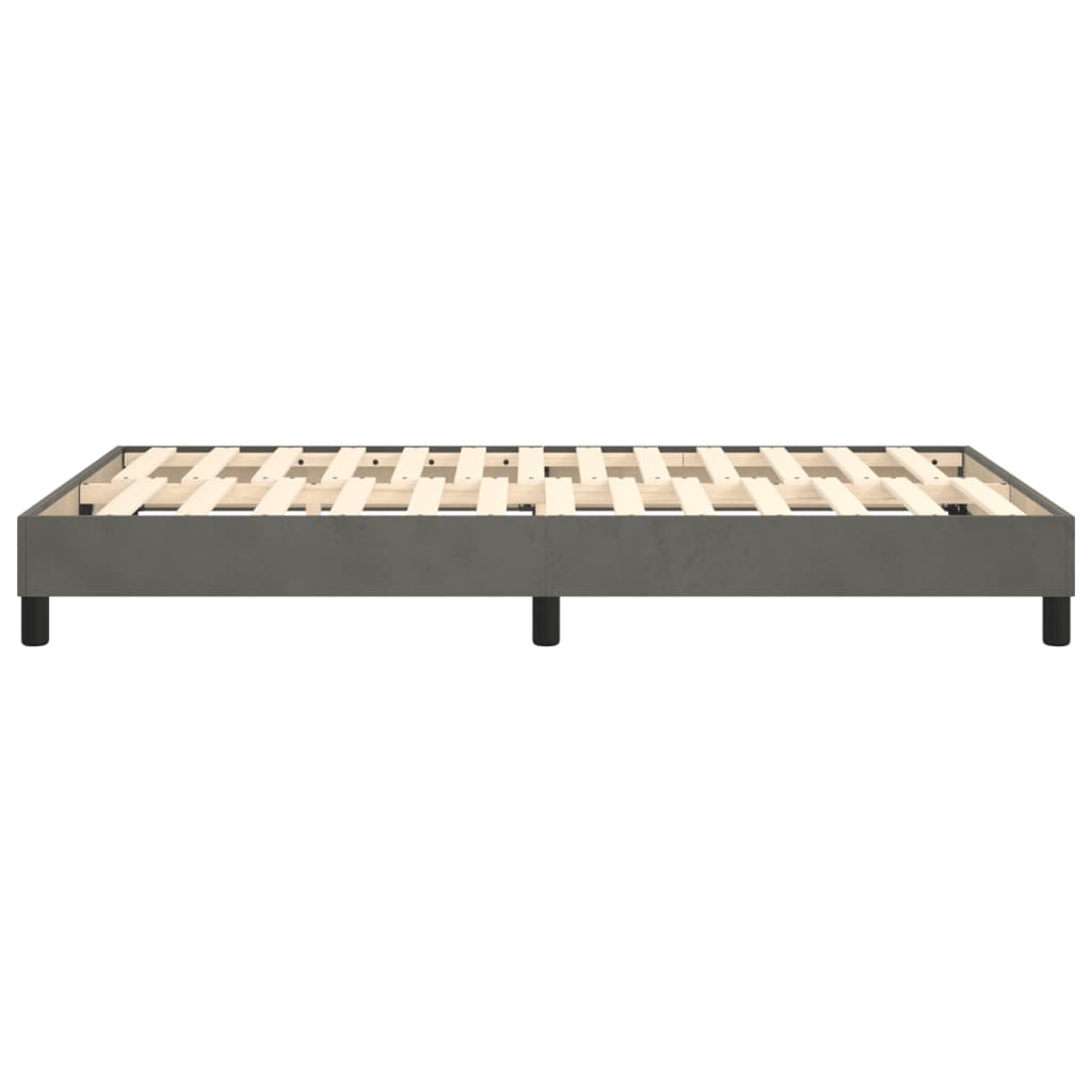 Boxspringbettgestell Dunkelgrau 120x200 cm Samt