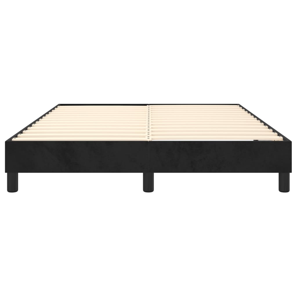 Boxspringbettgestell Schwarz 140x200 cm Samt