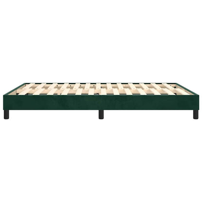 Boxspringbettgestell Dunkelgrün 140x200 cm Samt