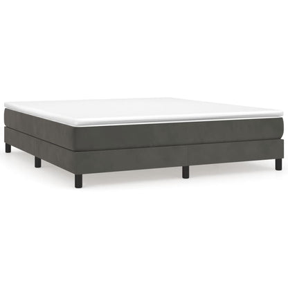 Boxspringbettgestell Dunkelgrau 160x200 cm Samt