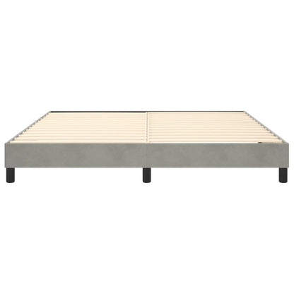 Boxspringbettgestell Hellgrau 180x200 cm Samt