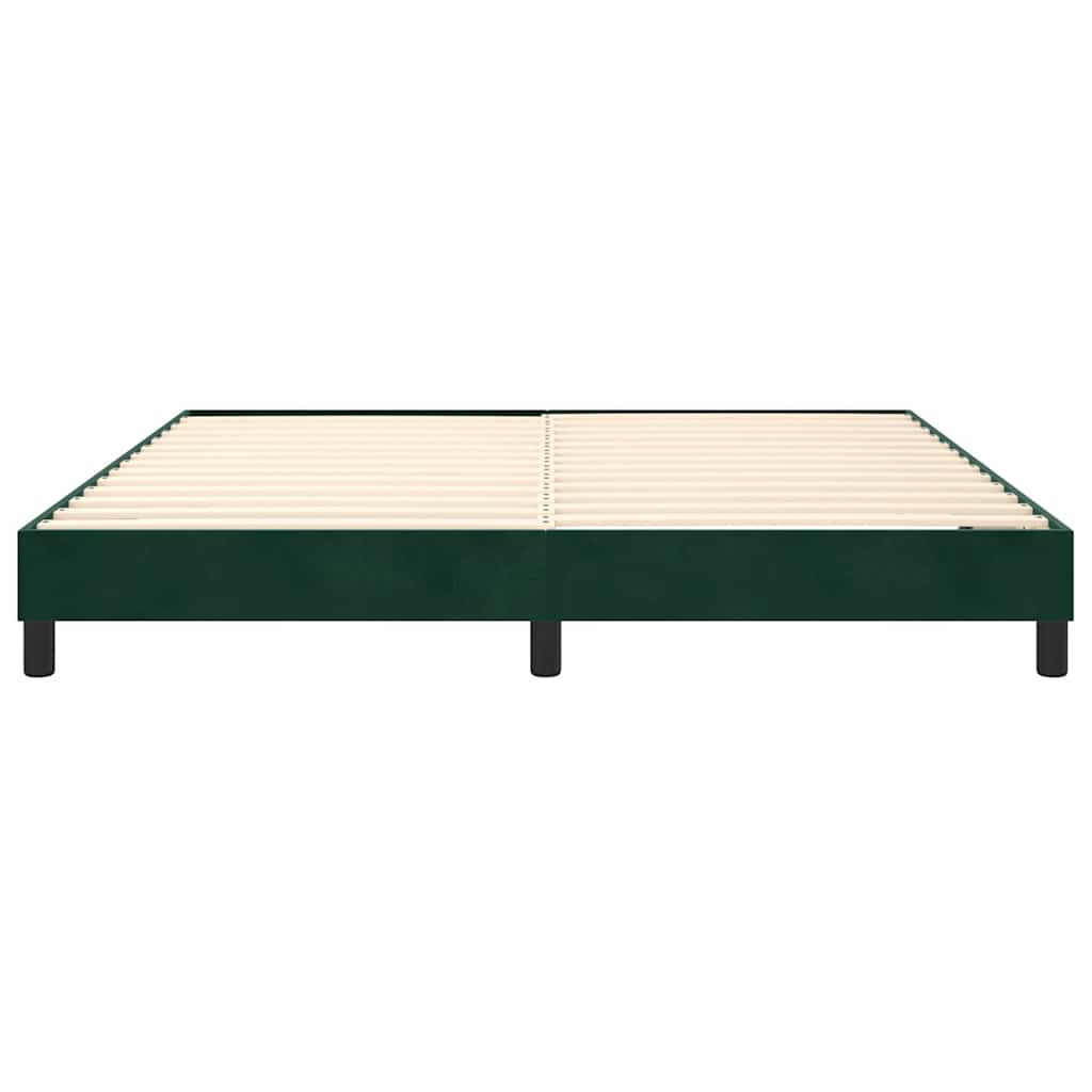 Boxspringbettgestell Dunkelgrün 180x200 cm Samt