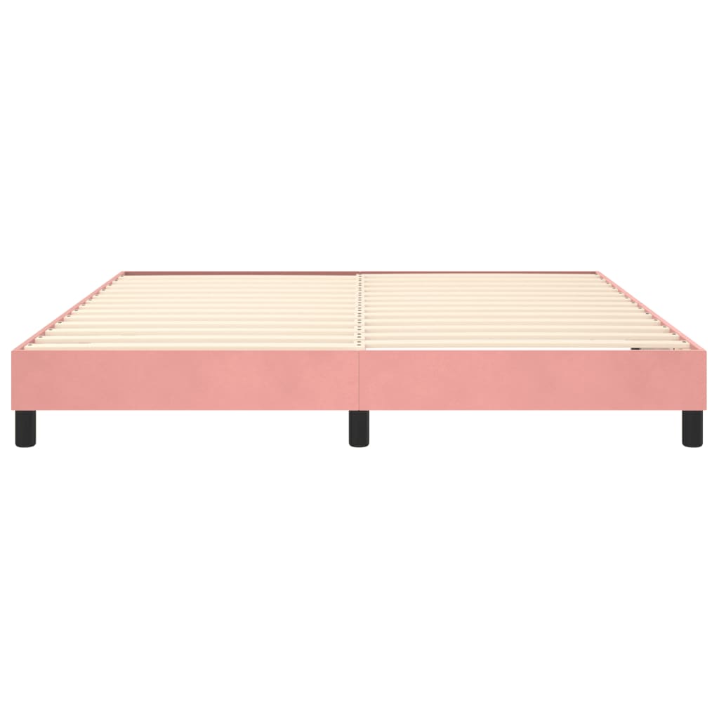 Boxspringbettgestell Rosa 180x200 cm Samt