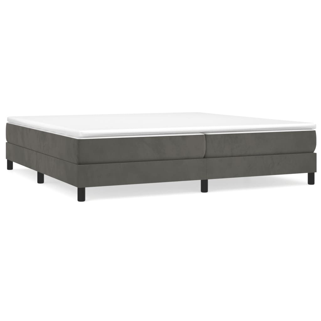 Boxspringbettgestell Dunkelgrau 200x200 cm Samt