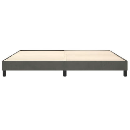 Boxspringbettgestell Dunkelgrau 200x200 cm Samt